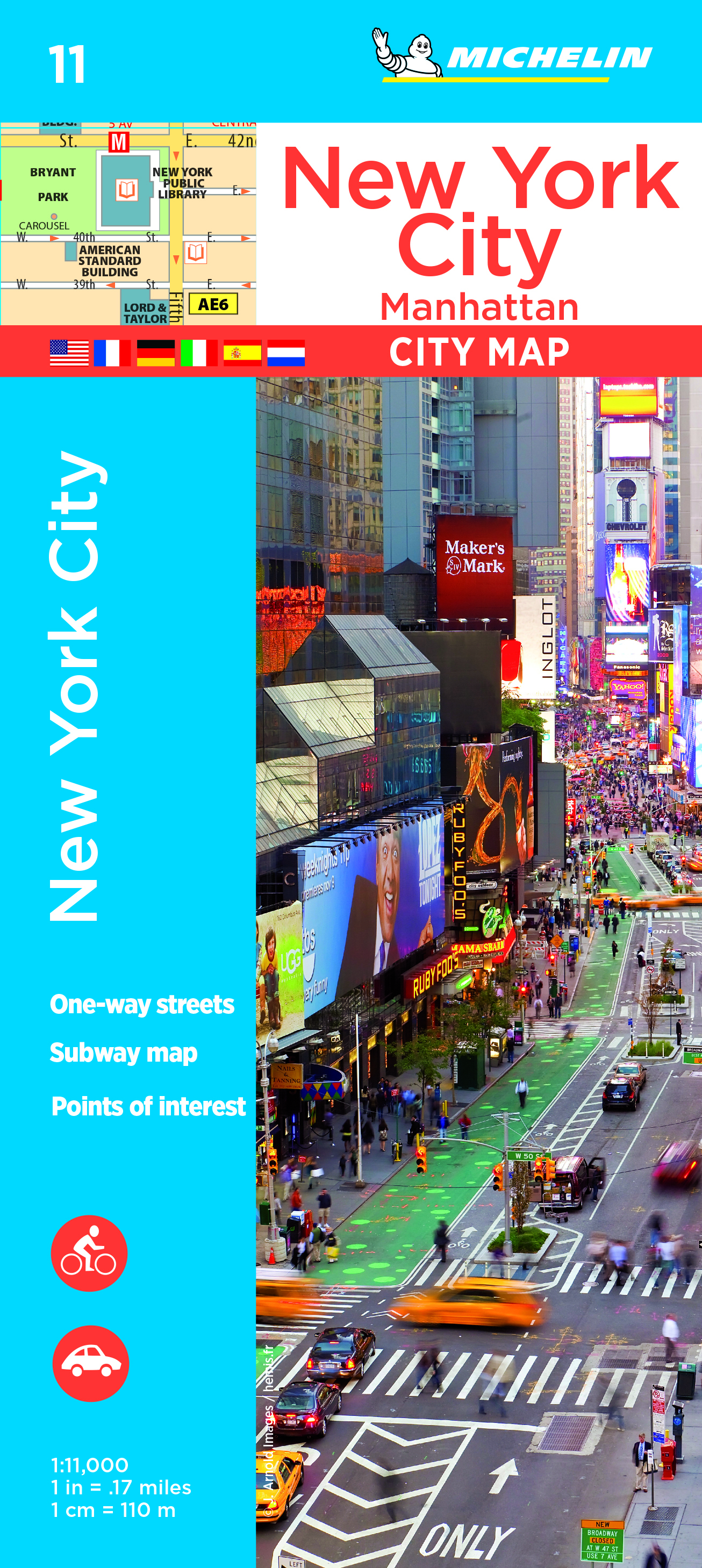 PLANS DE VILLE MICHELIN EUROPE - PLAN NEW YORK CITY : MANHATTAN - XXX - MICHELIN PLANS DE VILLE MICHELIN EUROPE - PLAN NEW YORK CITY : MANHATTAN - XXX - MICHELIN