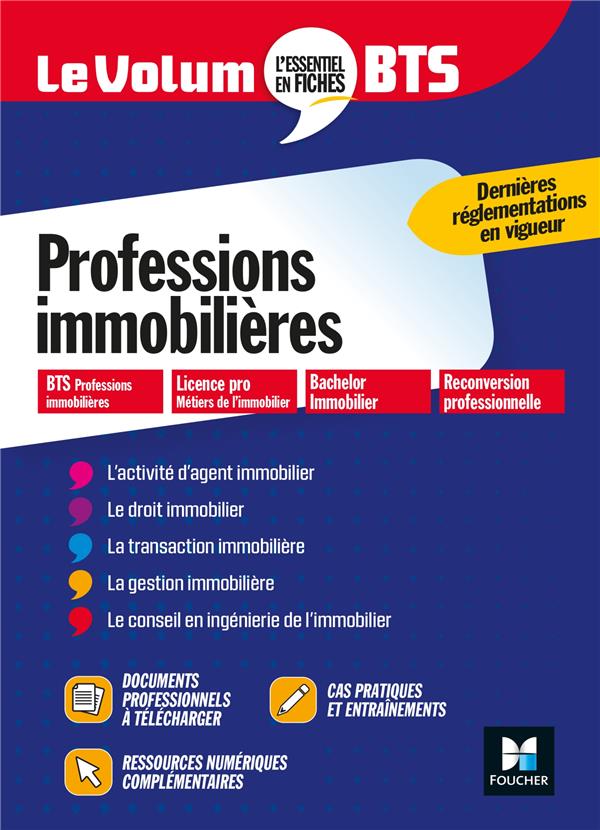 LE VOLUM- BTS - PROFESSIONS IMMOBILIERES - REVISION ET ENTRAINEMENT - CORNU-GAIDAN EVELYNE - FOUCHER