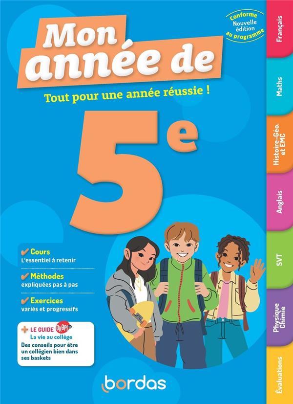 MON ANNEE DE 5E - COLLECTIF - BORDAS MON ANNEE DE 5E - COLLECTIF - BORDAS