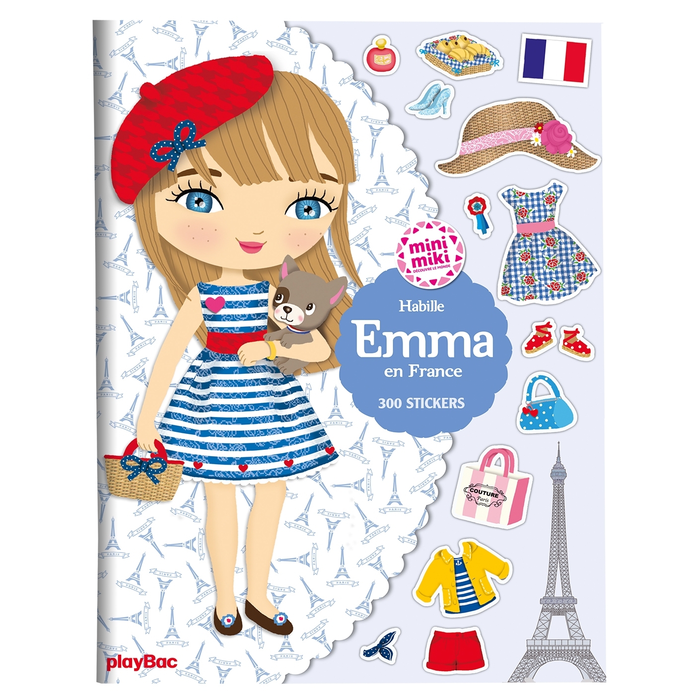 Minimiki - Stickers - Habille Emma en France nouvelle édition - Camel Julie - PLAY BAC