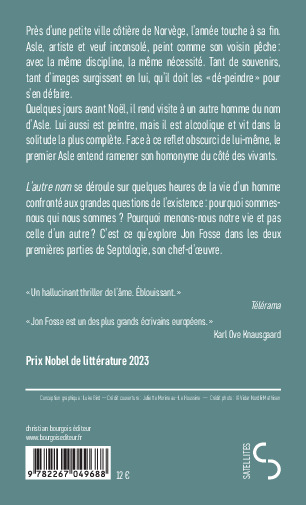 L'autre nom - Jon Fosse - BOURGOIS