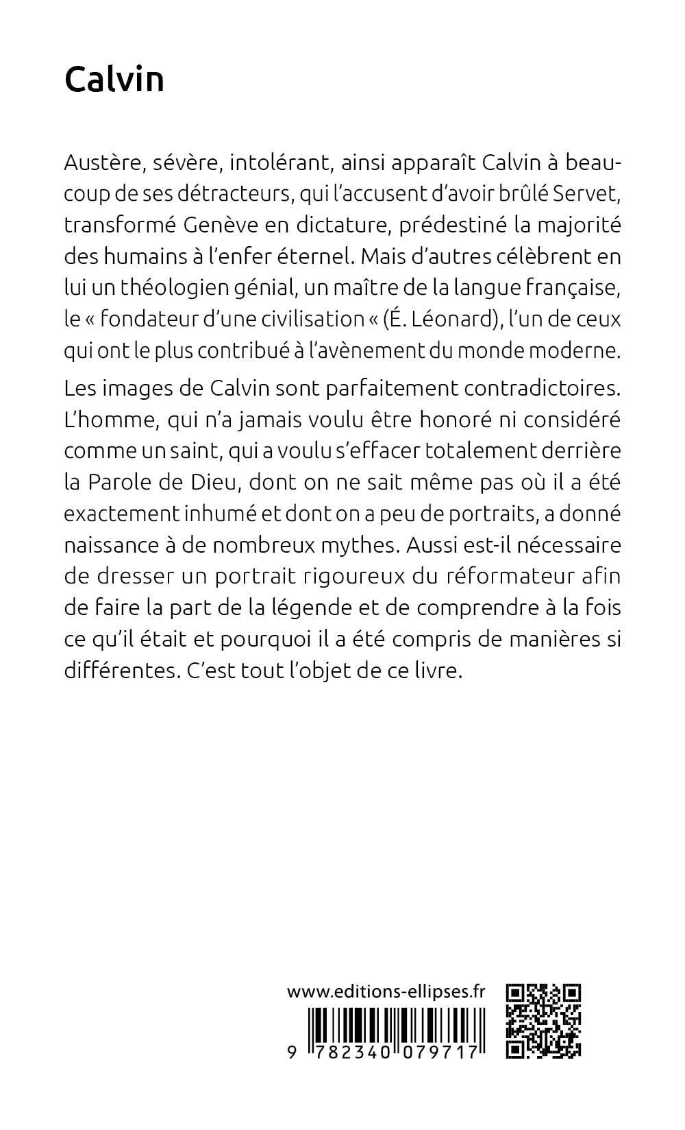 Calvin - Yves Krumenacker - ELLIPSES