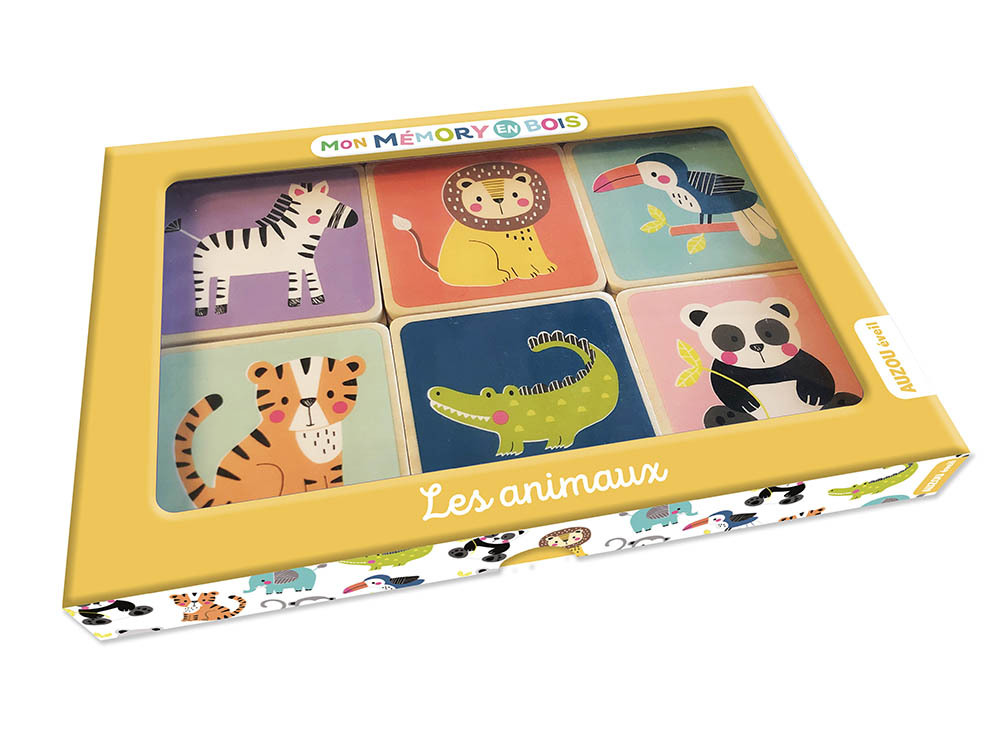 MON MÉMORY EN BOIS - LES ANIMAUX - KENDALL WENDY - AUZOU