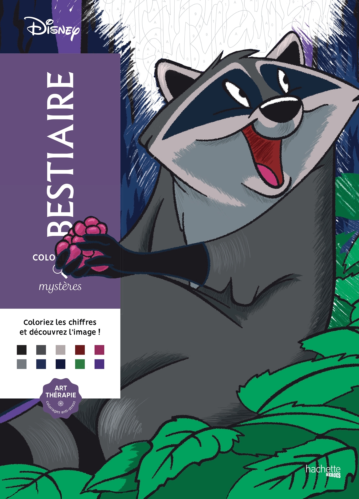 COLORIAGES MYSTÈRES DISNEY - BESTIAIRE - KARAM ALEXANDRE - HACHETTE HEROES