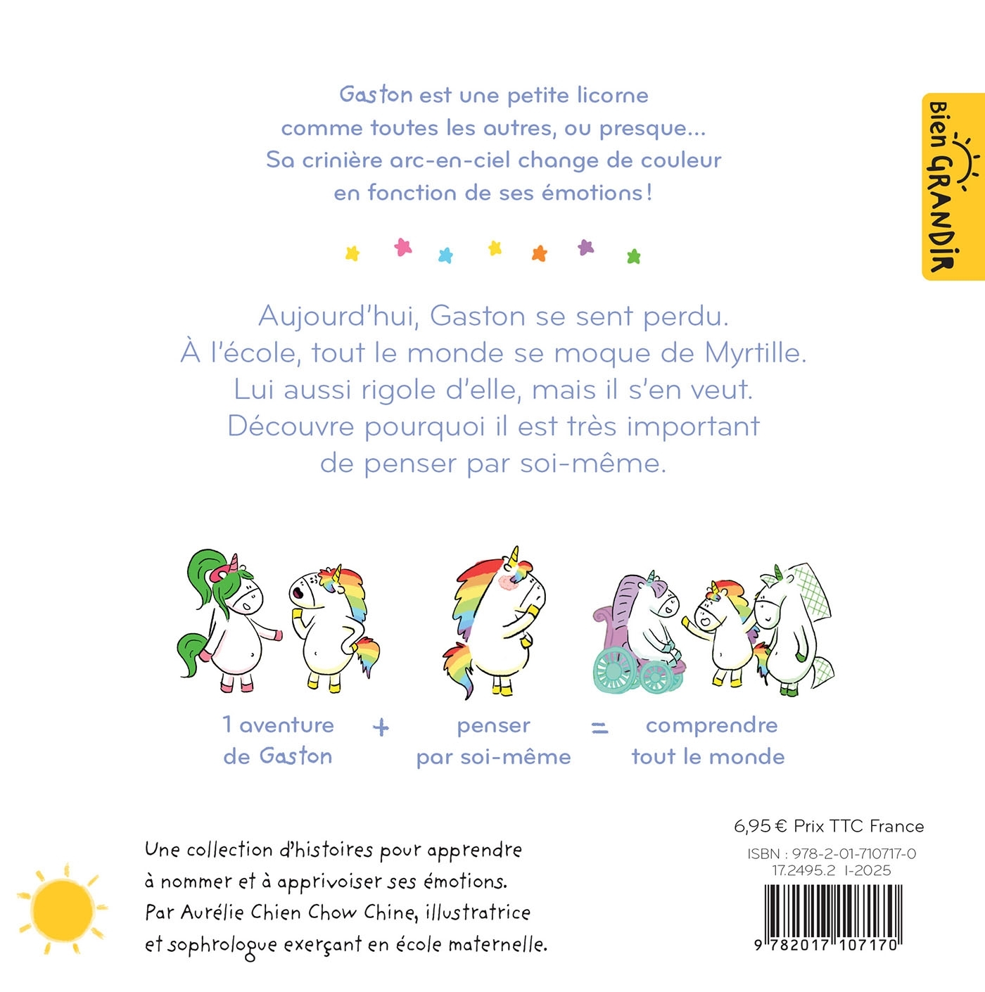 GASTON LA LICORNE - JE PENSE PAR MOI-MÊME - CHIEN CHOW CHINE AURELIE - HACHETTE ENFANT