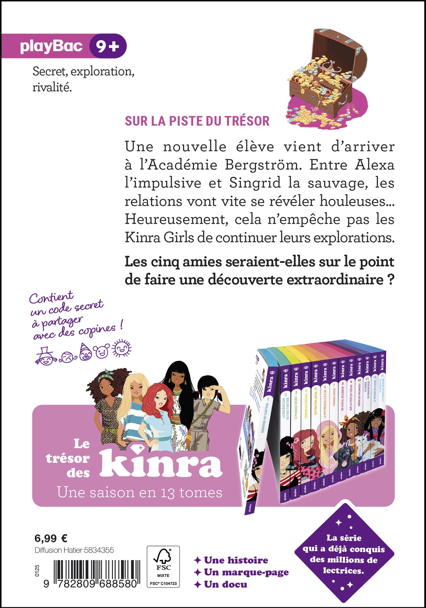 KINRA GIRLS LE TRÉSOR DES KINRA - SUR LA PISTE DU TRÉSOR - TOME 9 NOUVELLE ÉDITION - MOKA - PLAY BAC