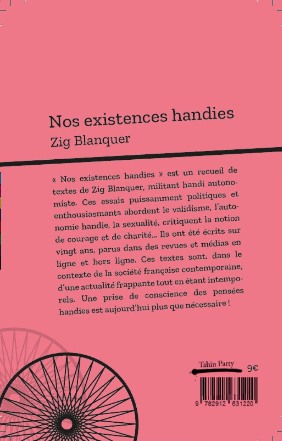 Nos existences handies - Zig Blanquer, Sarah Heussaf - TAHIN PARTY