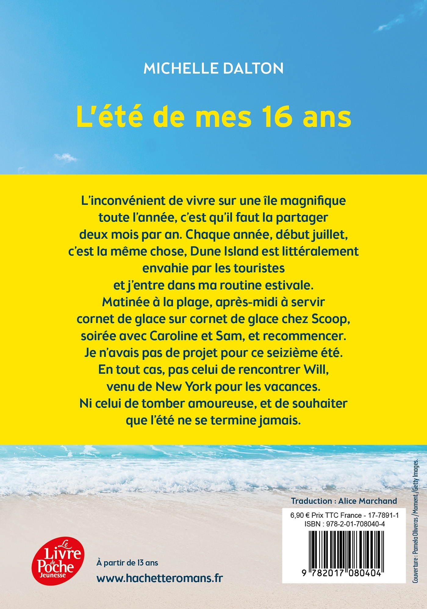 L'été de mes 16 ans - Michelle Dalton - POCHE JEUNESSE