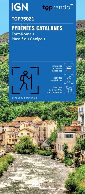 TOP75021 PYRENEES CATALANES FONT ROMEU MASSIF DU CANIGOU -  - IGN