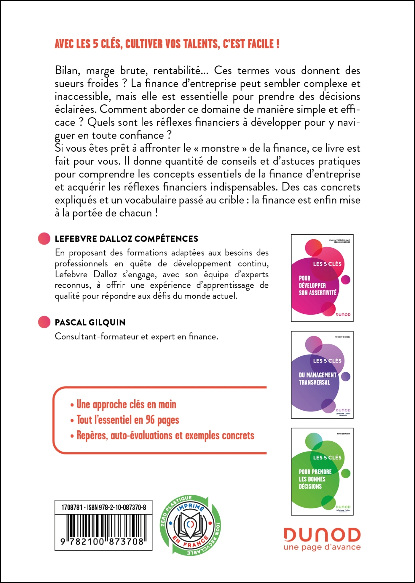 Les 5 clés pour parler Finance -   - DUNOD