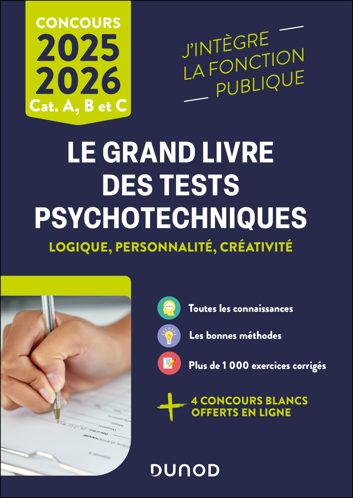 Le Grand Livre des tests psychotechniques 2025-2026 - Bernard Myers - DUNOD