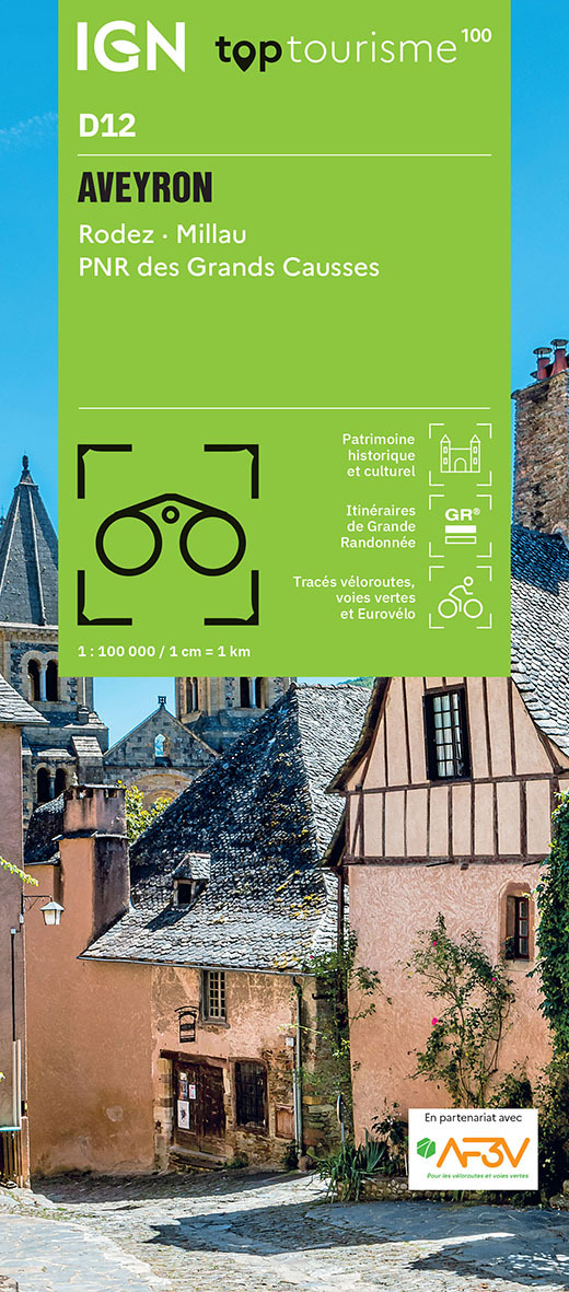 TOP100D12 - AVEYRON Rodez · Millau PNR des Grands Causses -  - IGN