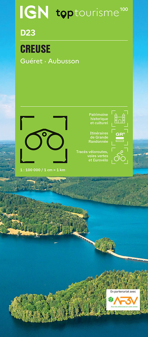 TOP100D23 - CREUSE Guéret · Aubusson -  - IGN