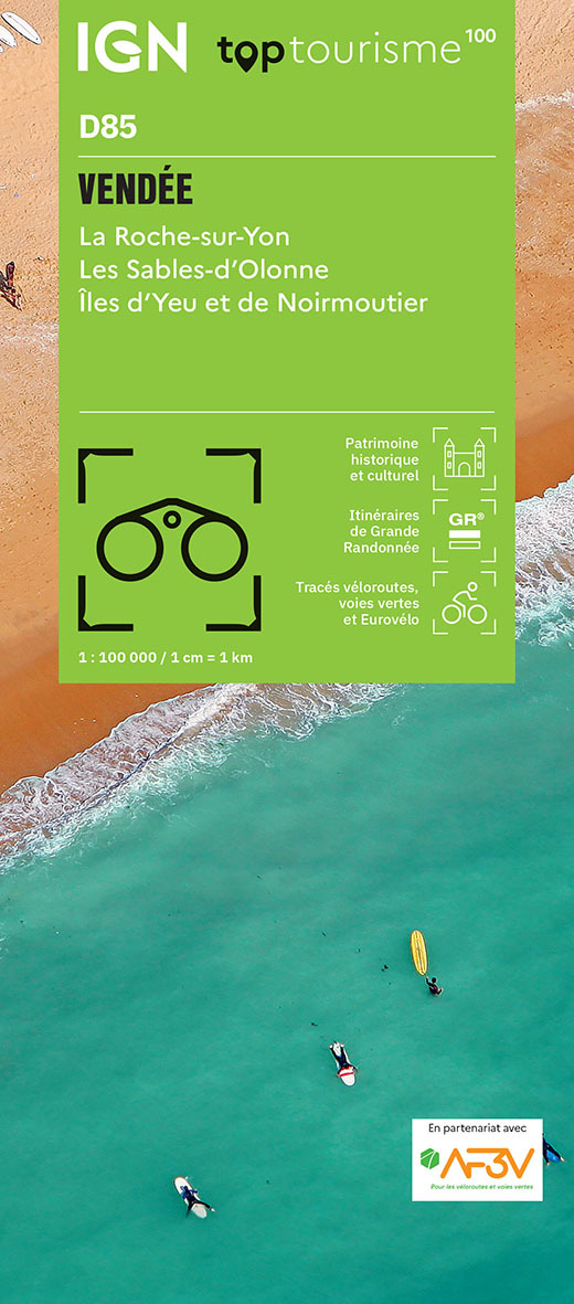 TOP100D85 - VENDÉE La Roche-sur-Yon Les Sables-d Olonne Îles d'Yeu et de Noirmoutier -  - IGN