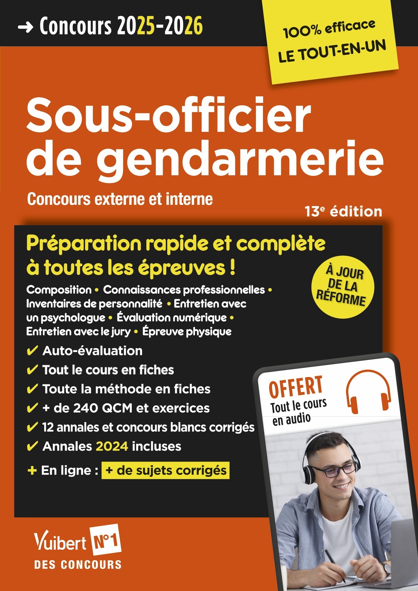 Concours Sous-officier de gendarmerie - Préparation rapide et complète à toutes les épreuves - Annales 2024 - Bernadette Lavaud, François Lavedan, Olivier Sorel, Thibaut Klinger - VUIBERT