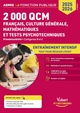 2000 QCM de Français, Culture générale, Mathématiques et Tests psychotechniques - Dominique Dumas, Sébastien Drevet - VUIBERT