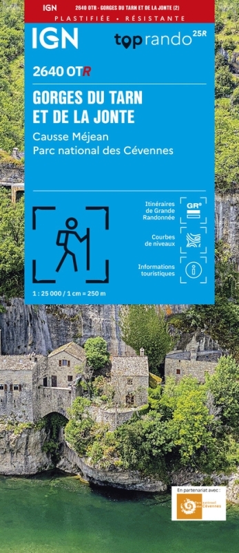 2640OTR - GORGES DU TARN ET DE LA JONTE RESISTANTE - CAUSSE MÉJAN  PARC NATIONAL DES CÉVENNES -  - IGN