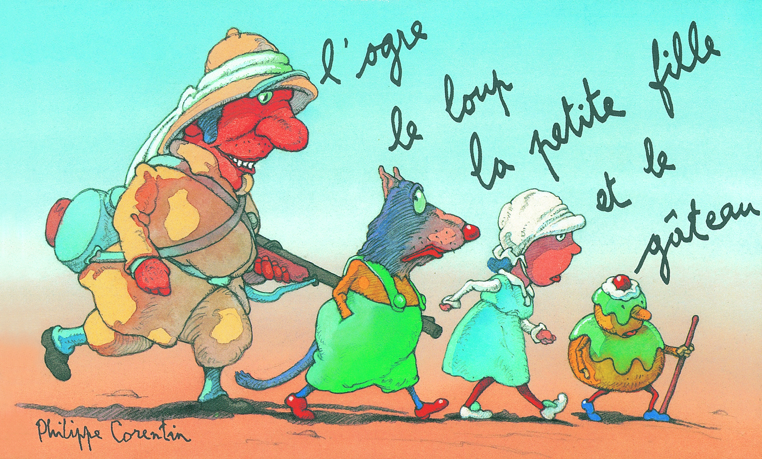 L'OGRE LE LOUP LA PETITE FILLE ET LE GATEAU - PHILIPPE CORENTIN, PHILIPPE CORENTIN - EDL L'OGRE LE LOUP LA PETITE FILLE ET LE GATEAU - PHILIPPE CORENTIN, PHILIPPE CORENTIN - EDL