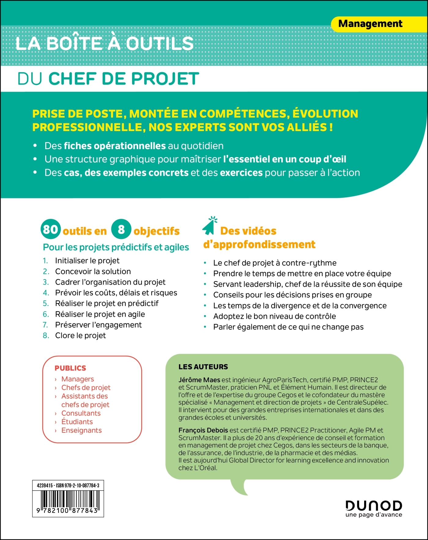 La boîte à outils du chef de projet - 4e éd. - Jérôme Maes, François Debois - DUNOD