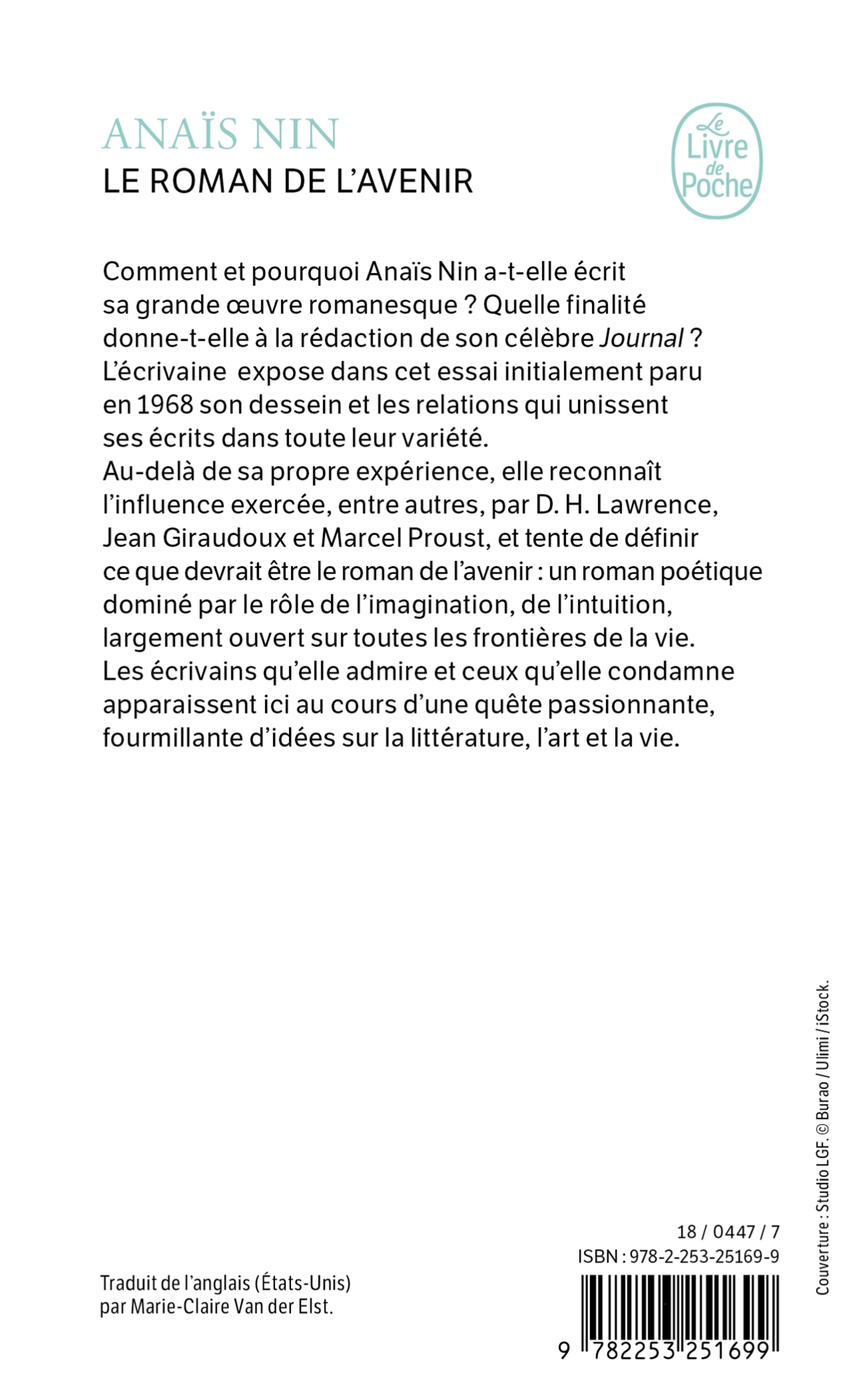 Le Roman de l'avenir - Anaïs Nin, Anaïs Nin - LGF