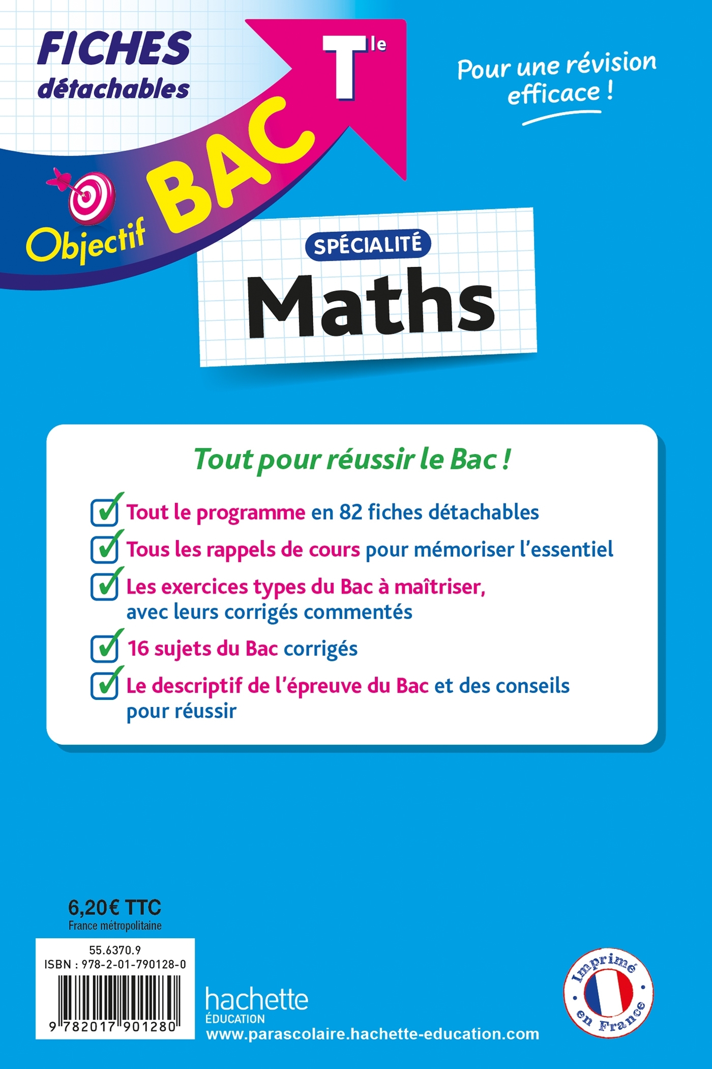 Objectif BAC Fiches - Spécialité Maths Tle - Dominique Dejean - HACHETTE EDUC
