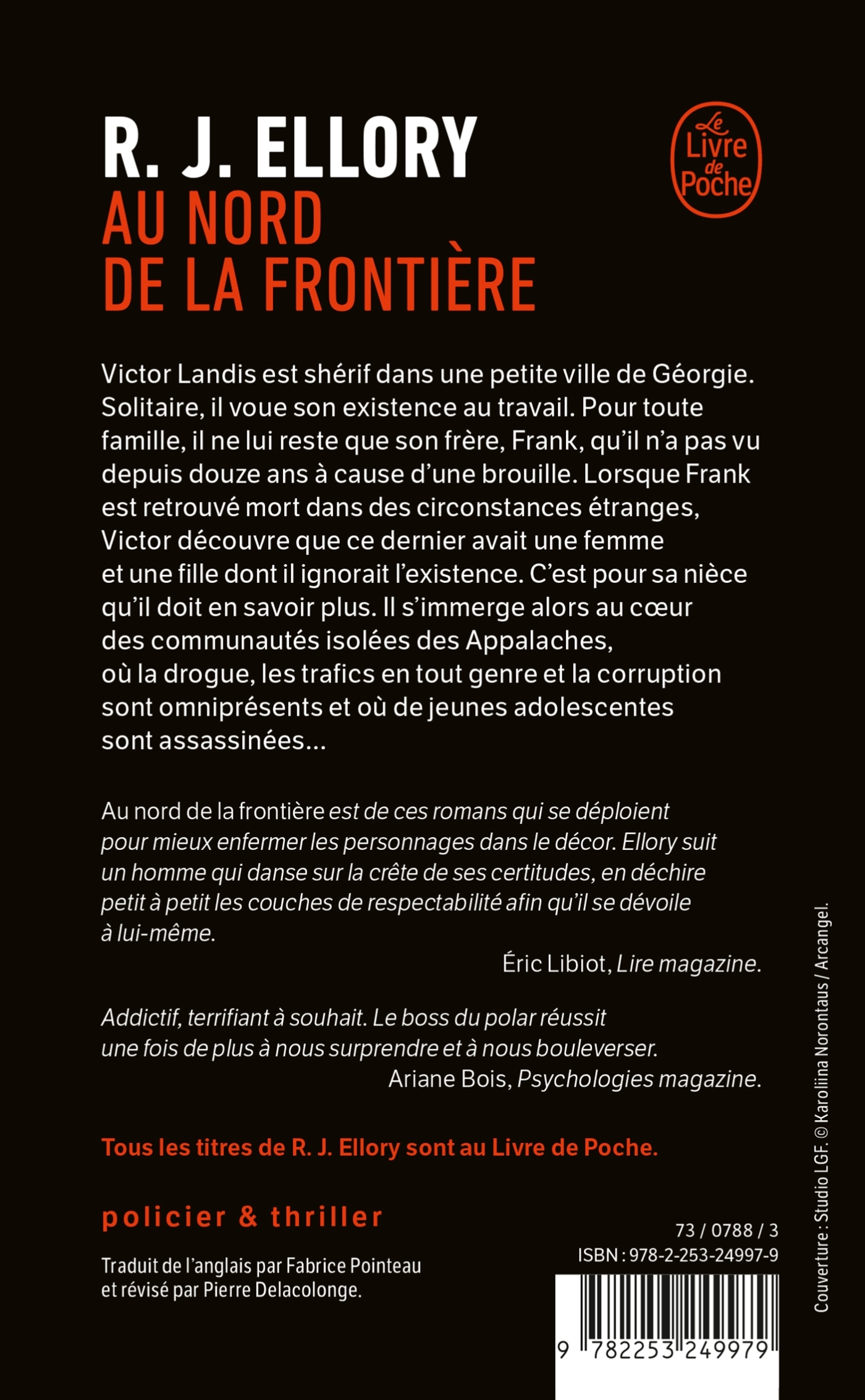 Au Nord de la frontière - R. J. Ellory, R. J. Ellory - LGF
