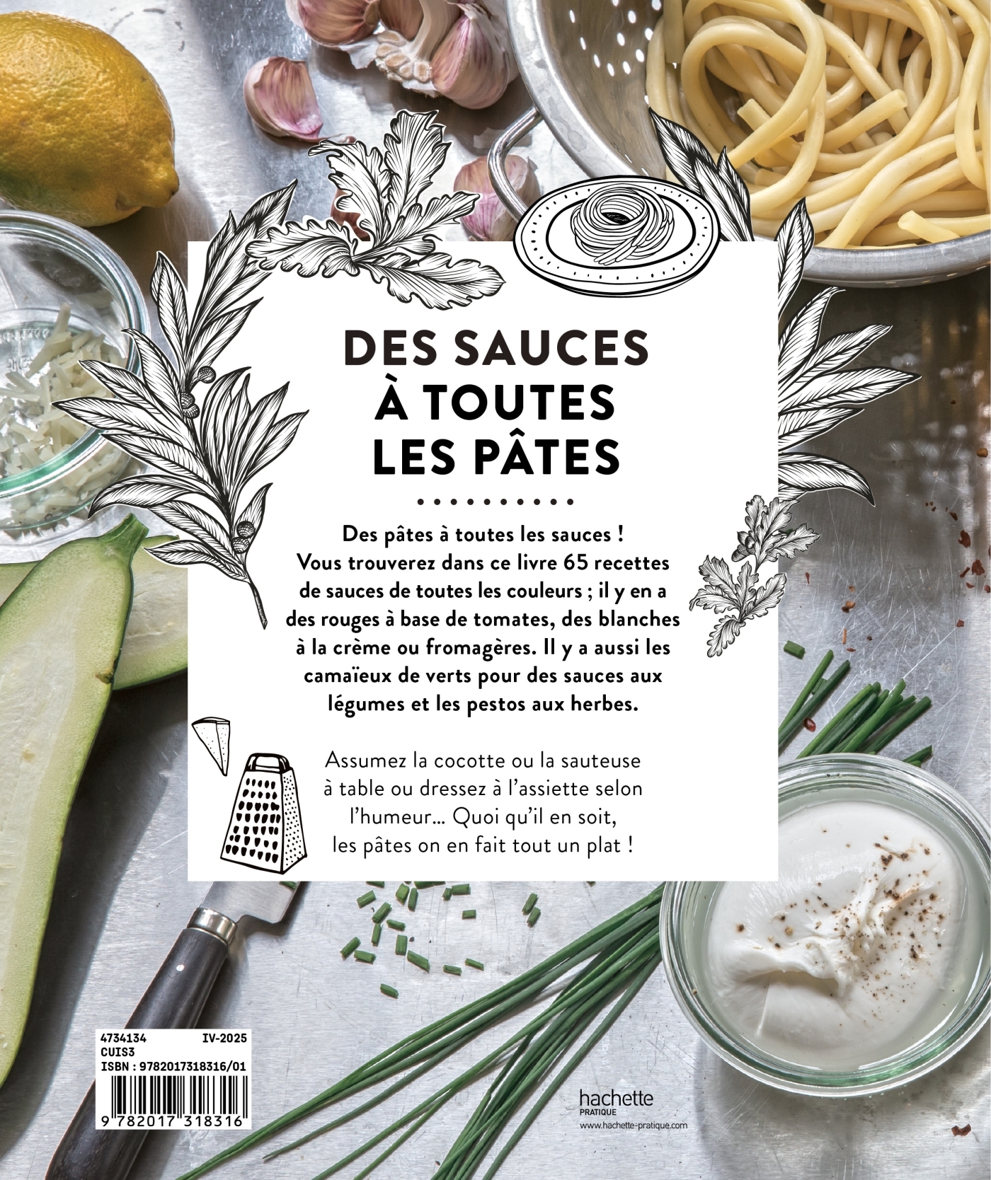 Des sauces à toutes les pâtes - LUCANO SONIA - HACHETTE PRAT