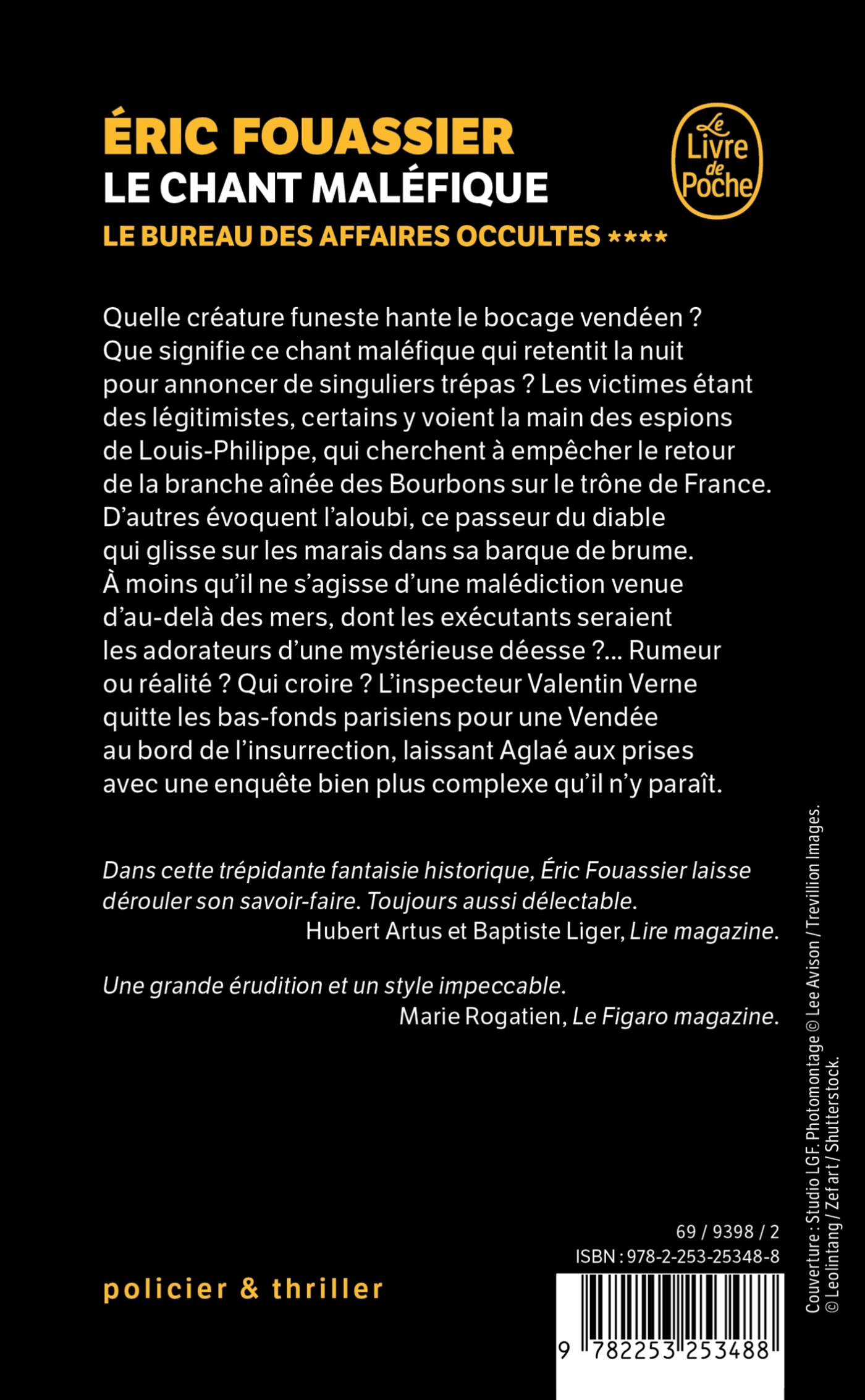 Le Chant maléfique (Le Bureau des affaires occultes, Tome 4) - FOUASSIER ÉRIC - LGF