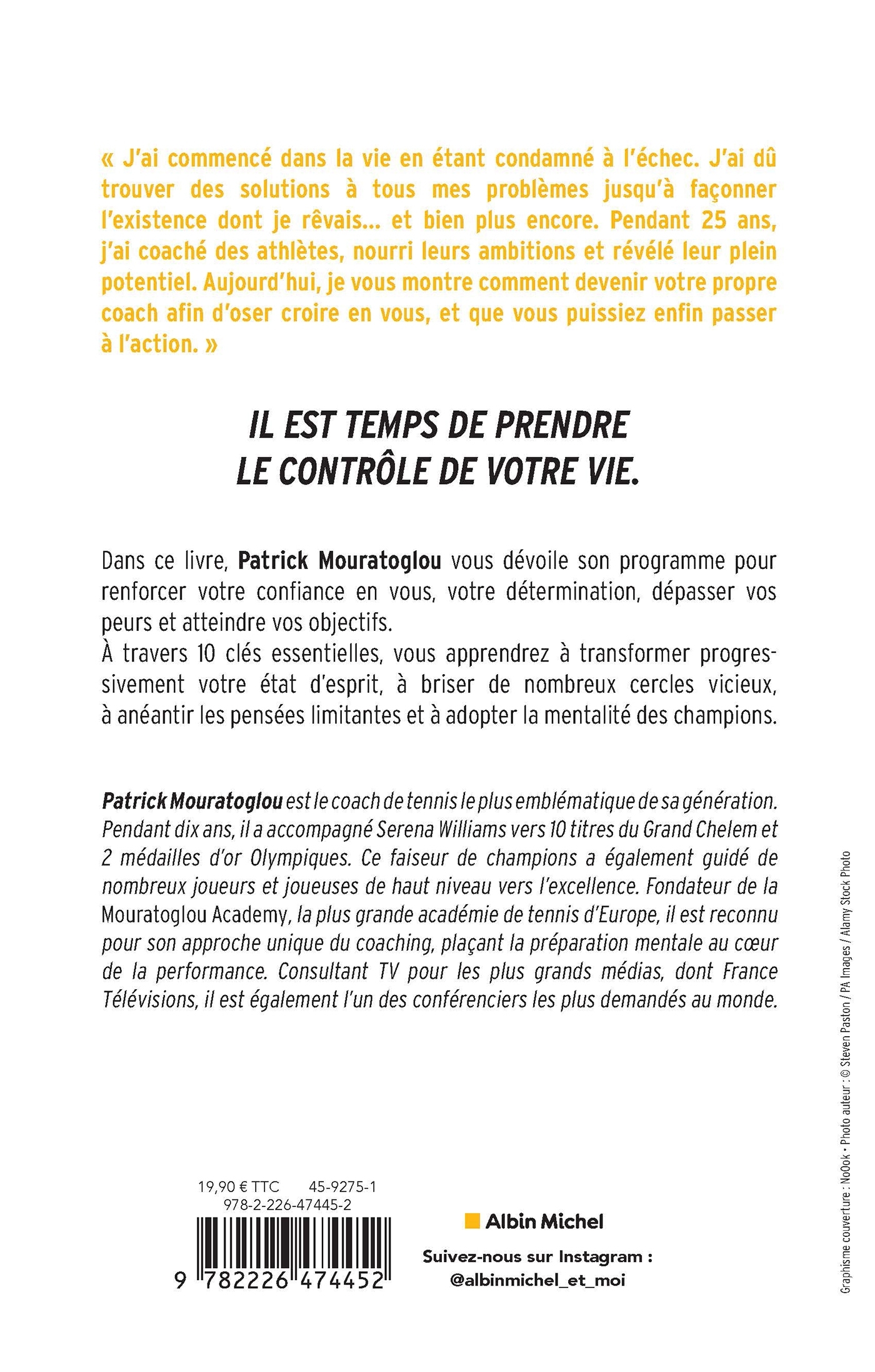 Votre potentiel est infini - Patrick Mouratoglou, Florent Manaudou - ALBIN MICHEL