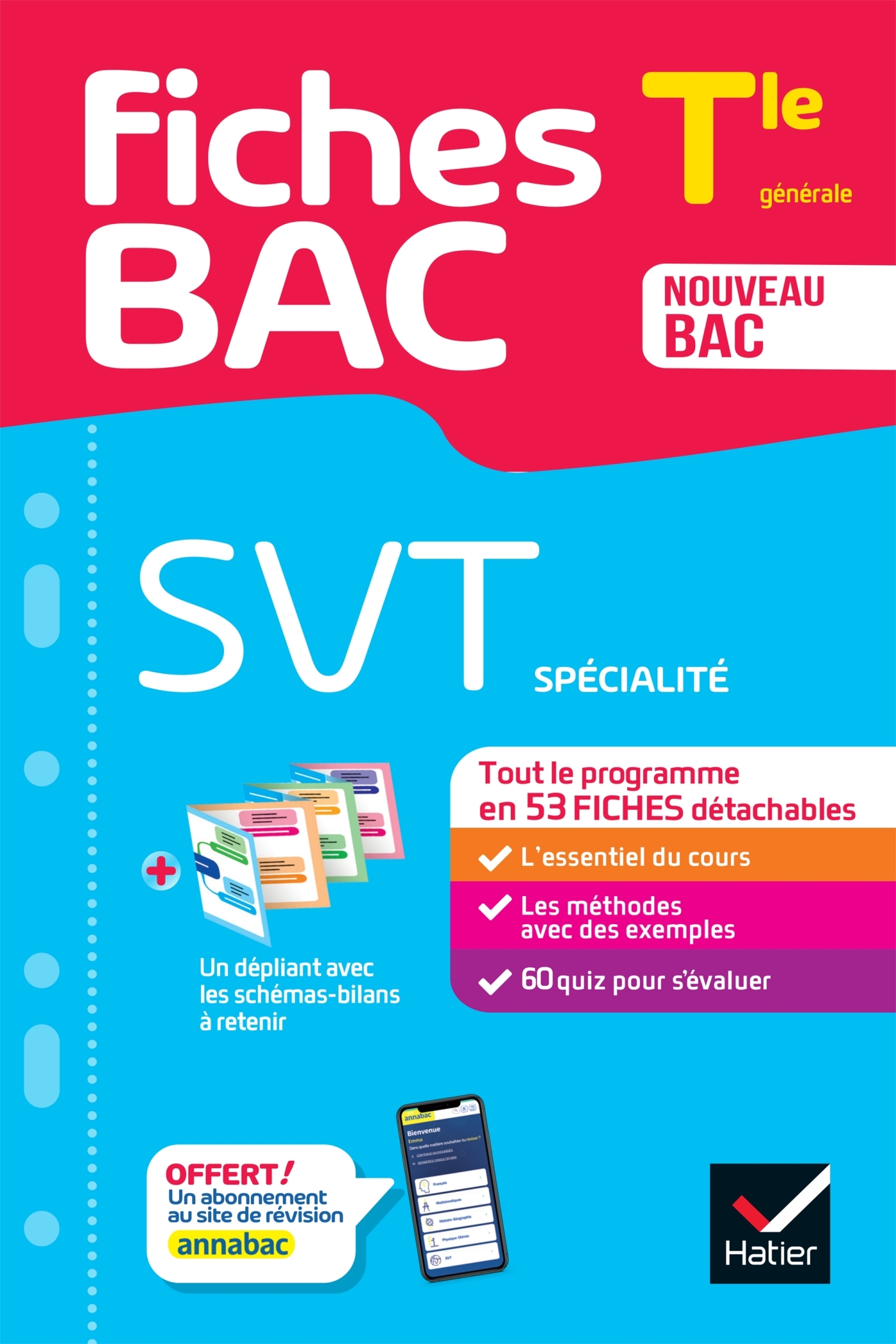 Fiches bac - SVT Tle (spécialité) - Bac 2025 - Sébastien Castillo, Jonathan Faivre, Sabrina Gaillardou, Anne Le Nost, Hervé Mulard, Delphine Roumier, Bruno Vah - HATIER