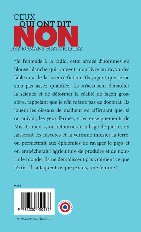 Rachel Carson : non à la destruction de la nature - Isabelle Collombat, François Roca - ACTES SUD