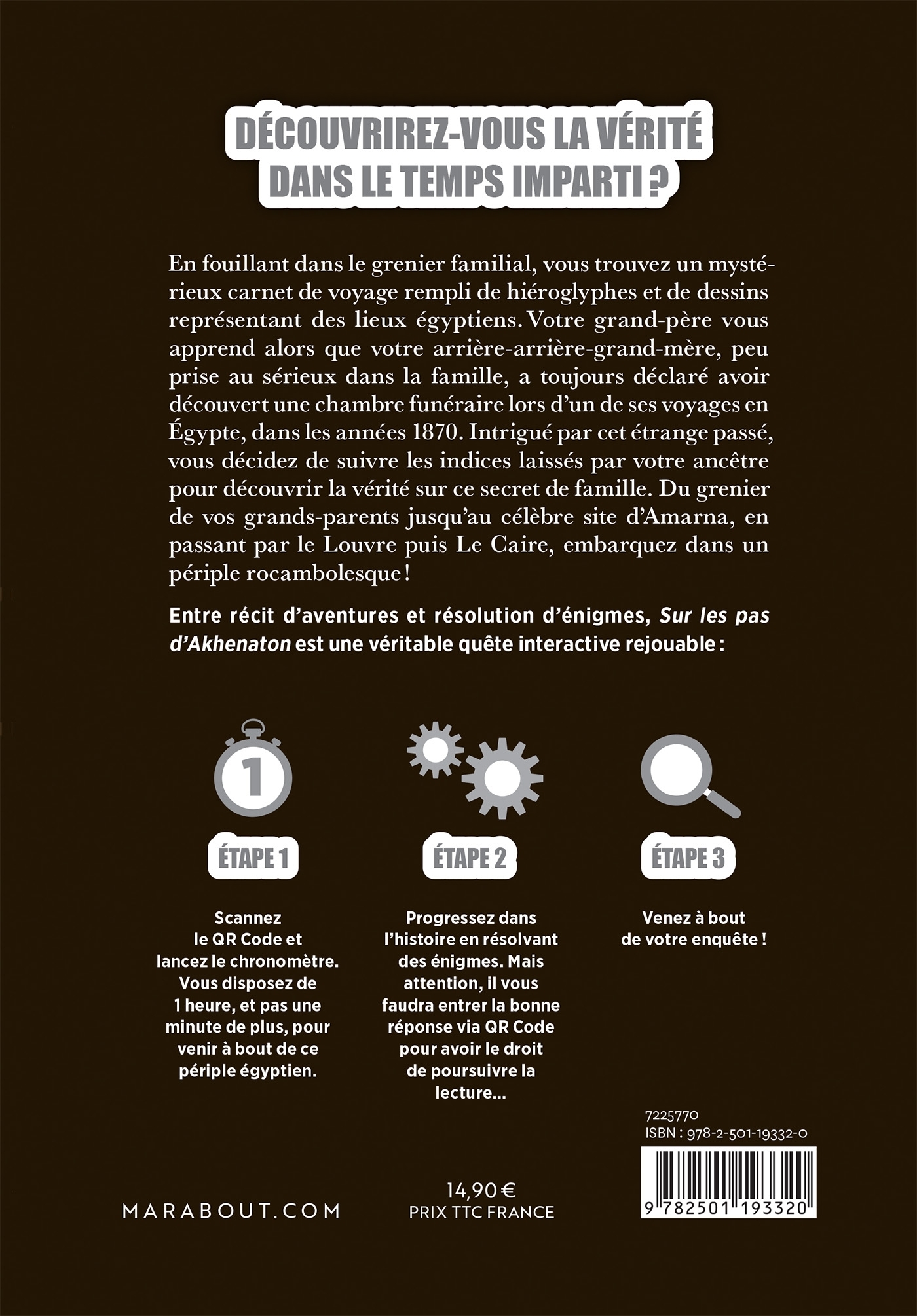 1 heure à tuer - Sur les pas d'Akhenaton - Yves Czerczuk - MARABOUT