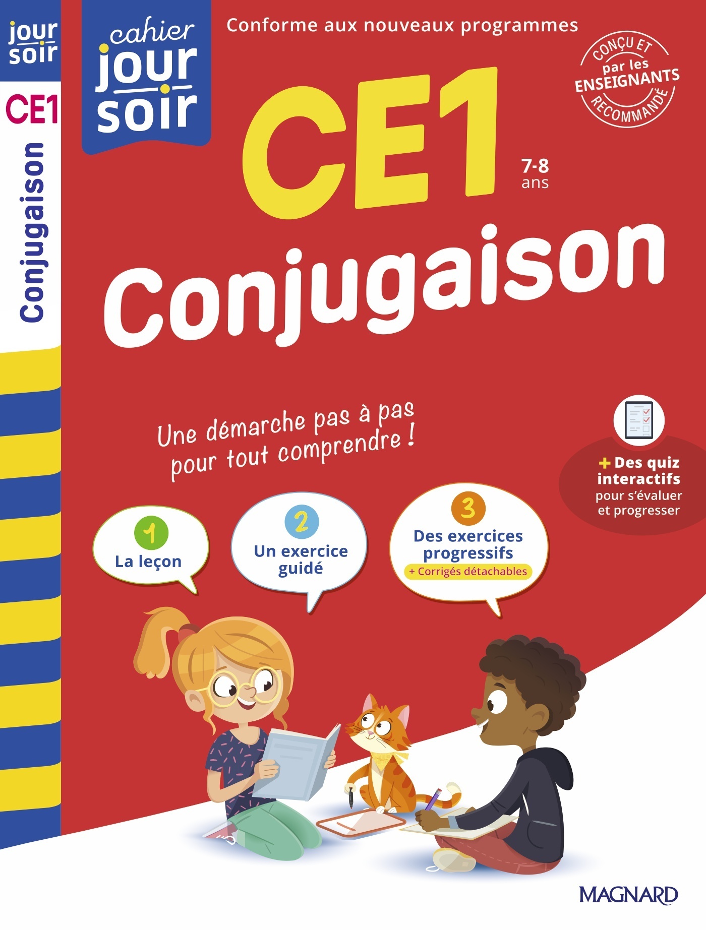 Conjugaison CE1 - Cahier Jour Soir - Bernard Semenadisse, Karine Amellal - MAGNARD
