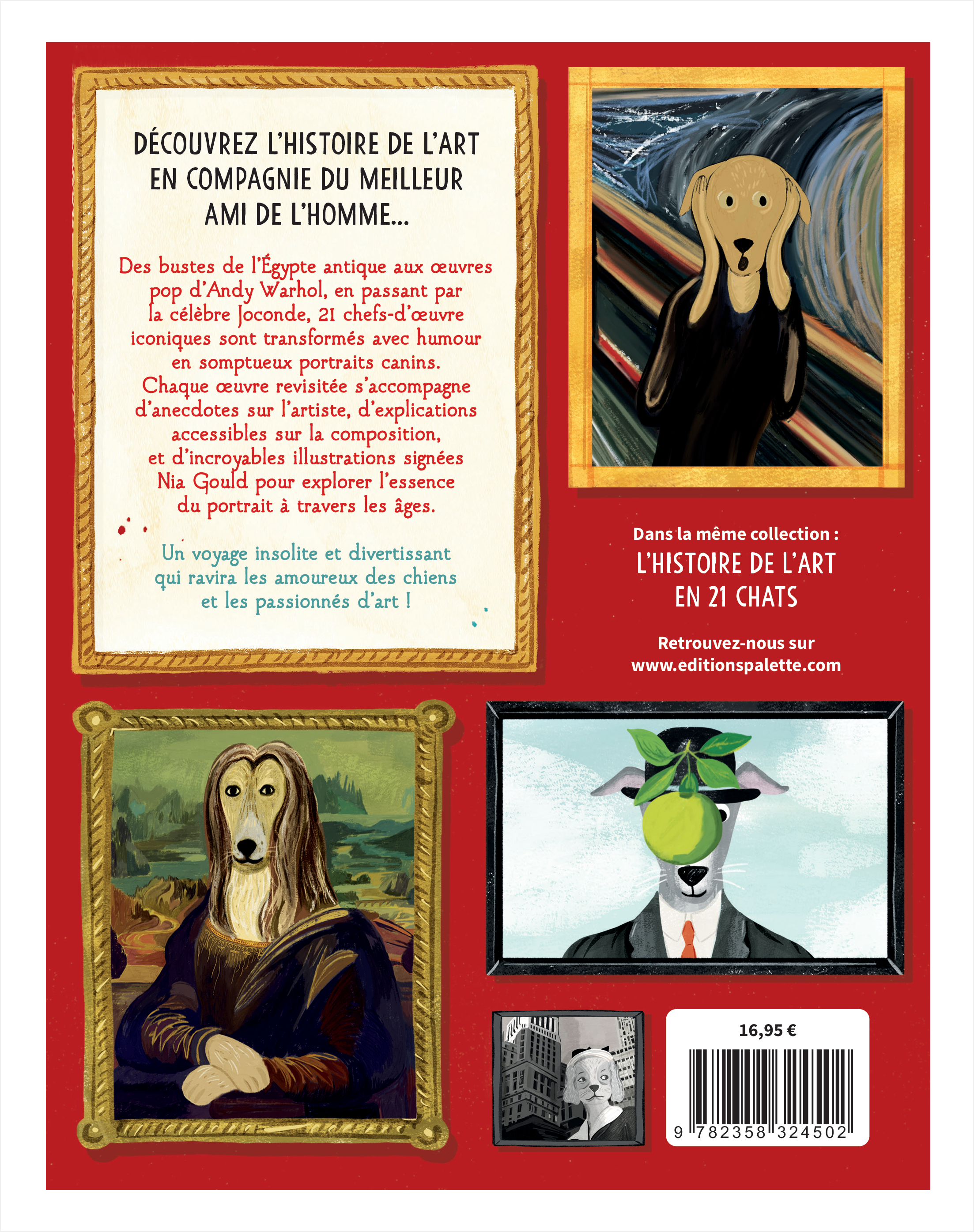L'HISTOIRE DE L'ART EN 21 CHIENS - Nia Gould - PALETTE