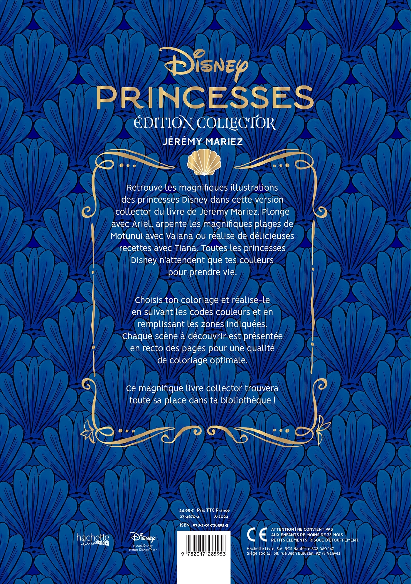 Coloriages mystères Disney Collector - Princesses - Jérémy Mariez - HACHETTE HEROES