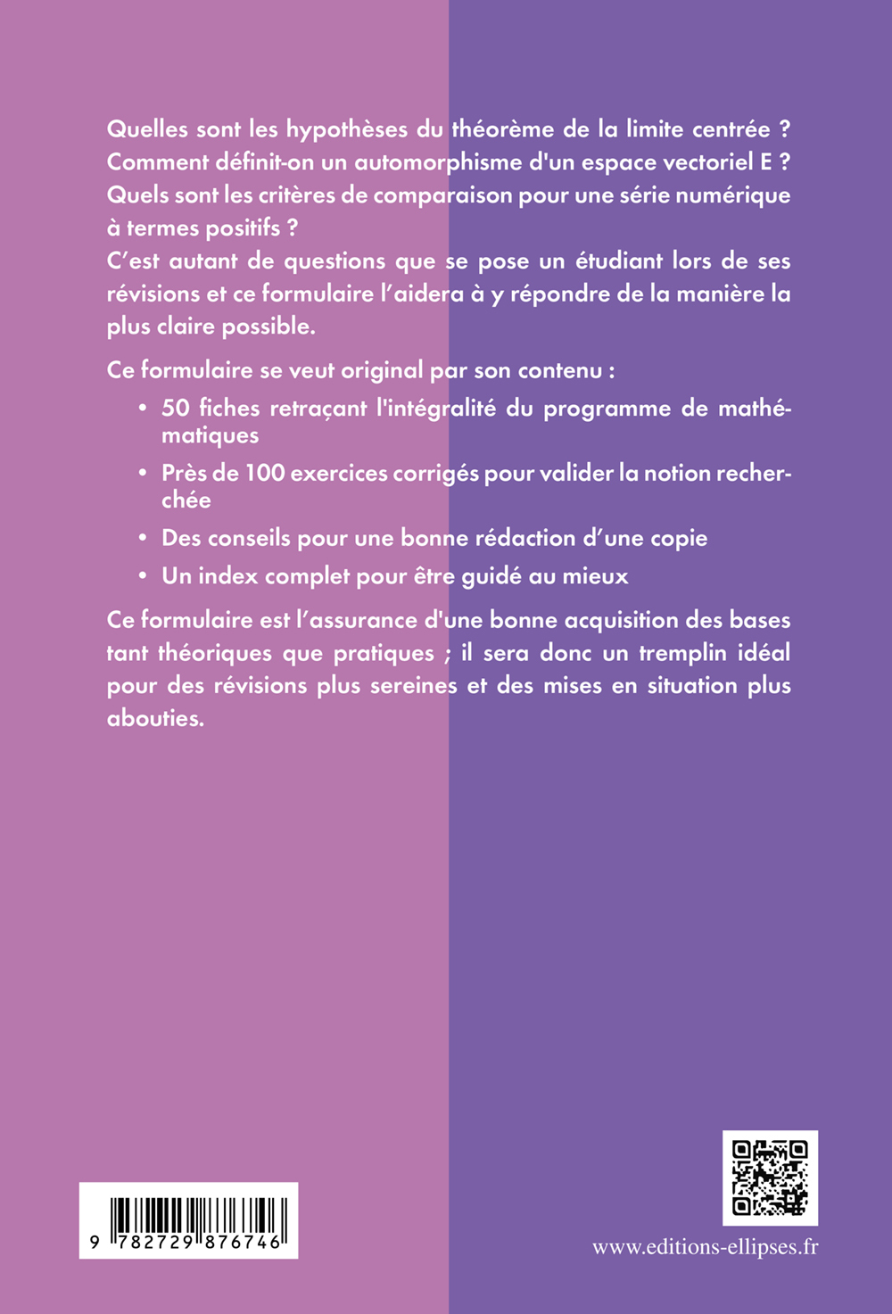 Les mathématiques en prépa HEC en fiches - ECE et ECS - Hédi Joulak - ELLIPSES