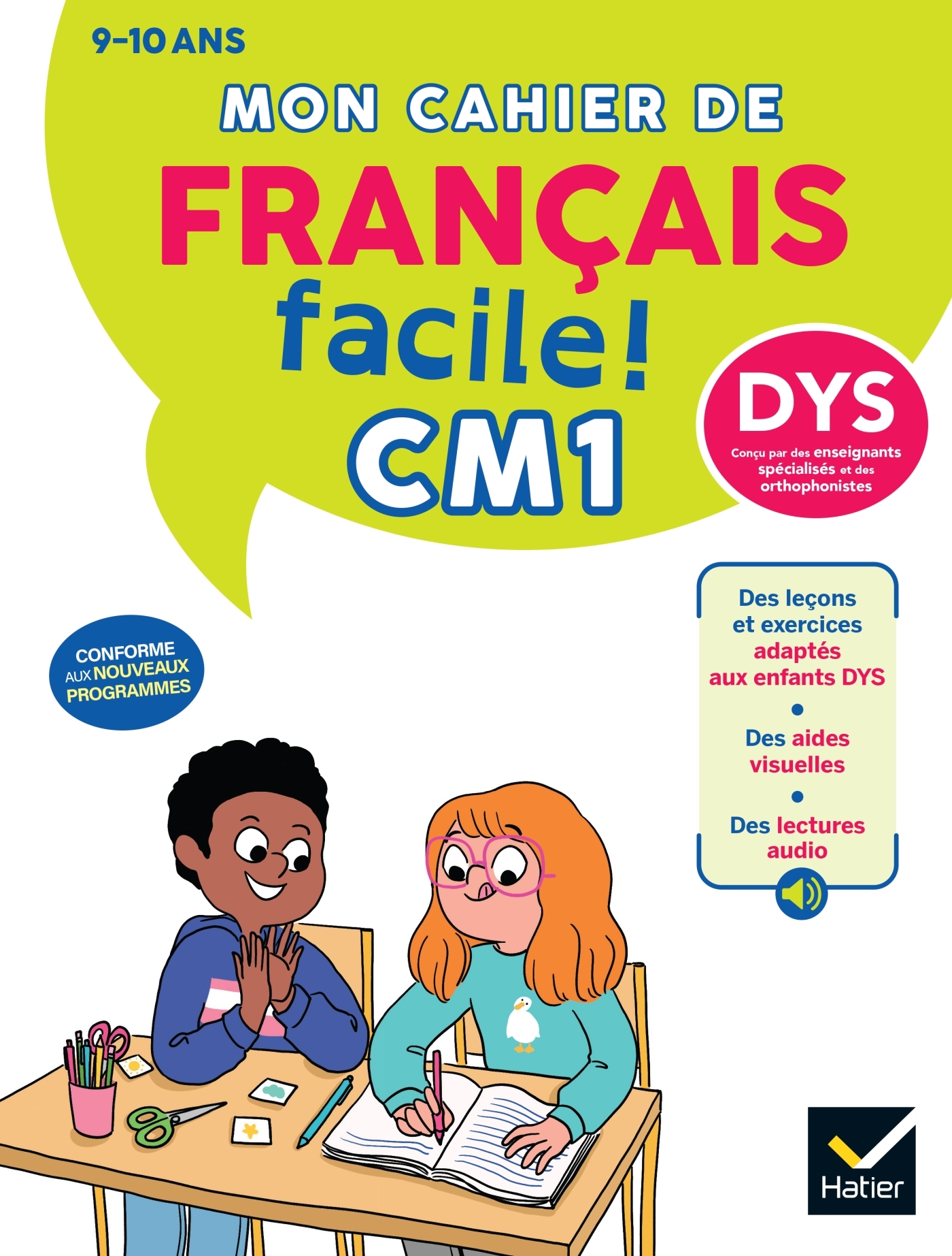 Mon cahier de Français facile DYS CM1 - Nouveau Programme - Evelyne Barge, Buster Bone - HATIER