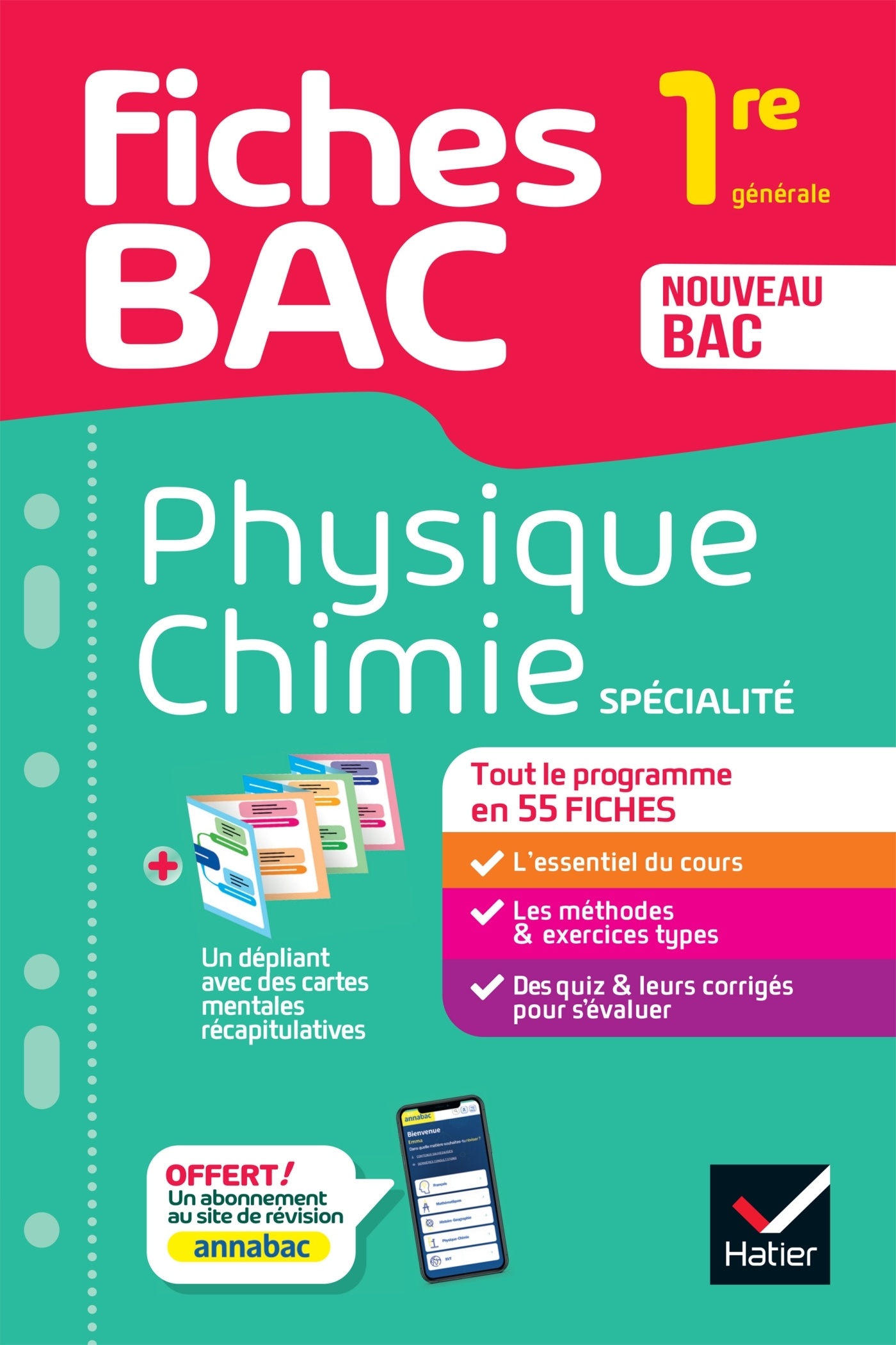 Fiches bac - Physique-Chimie 1re générale (spécialité) - Joël Carrasco, Alexandra Chauvin, Gaëlle Cormerais, Eric Langlois - HATIER