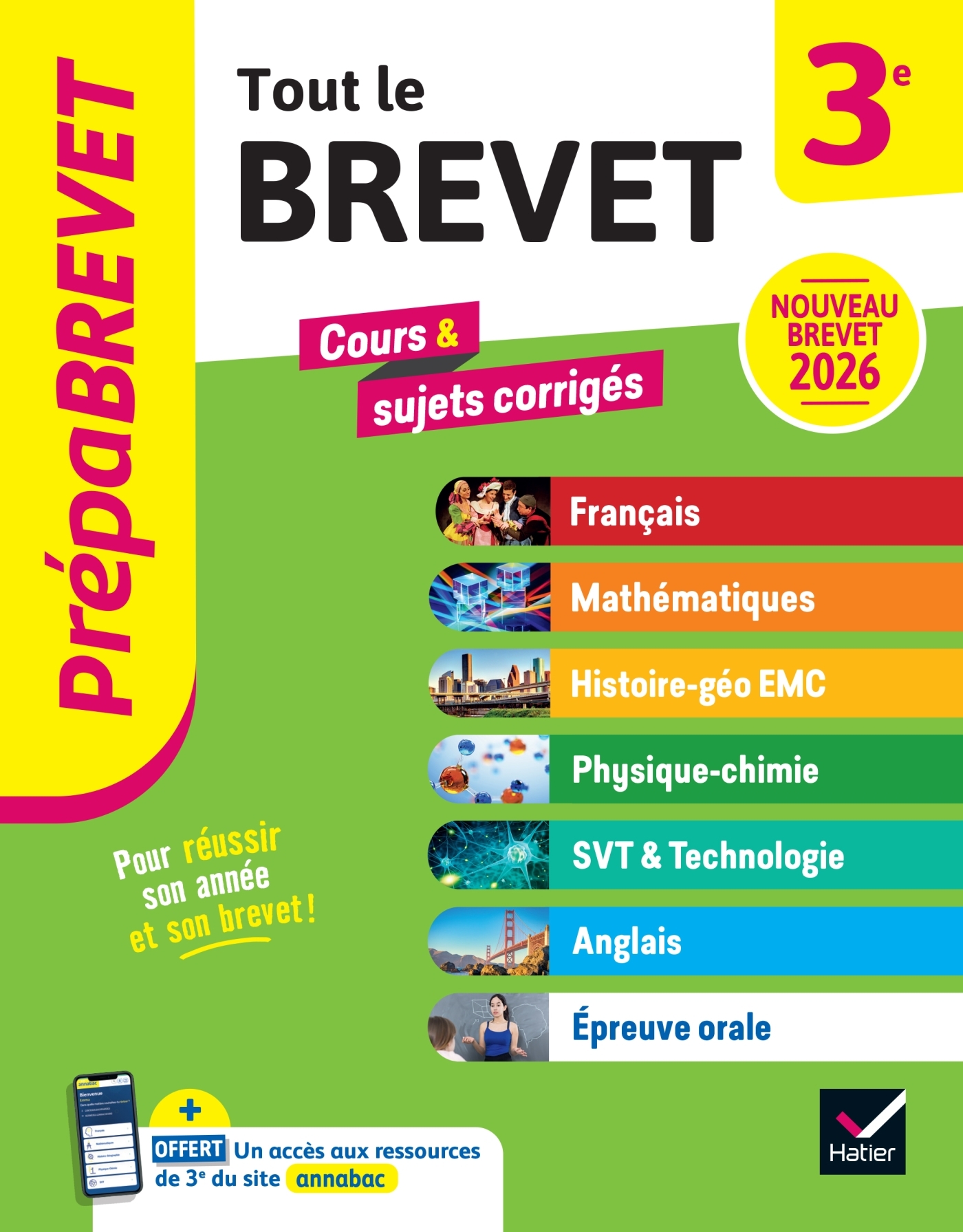 Prépabrevet - Tout le nouveau brevet 2026 - 3e (toutes les matières) - Jeanne-France Bignaux, Fabien Madoz-Bonnot, Emmanuelle Michaud, Nicolas Nicaise, Cécile Gaillard, Laure Pequignot-Grandjean, Gaëlle Perrot, Isabelle Provost, Louise Taquechel, Marie-Ca