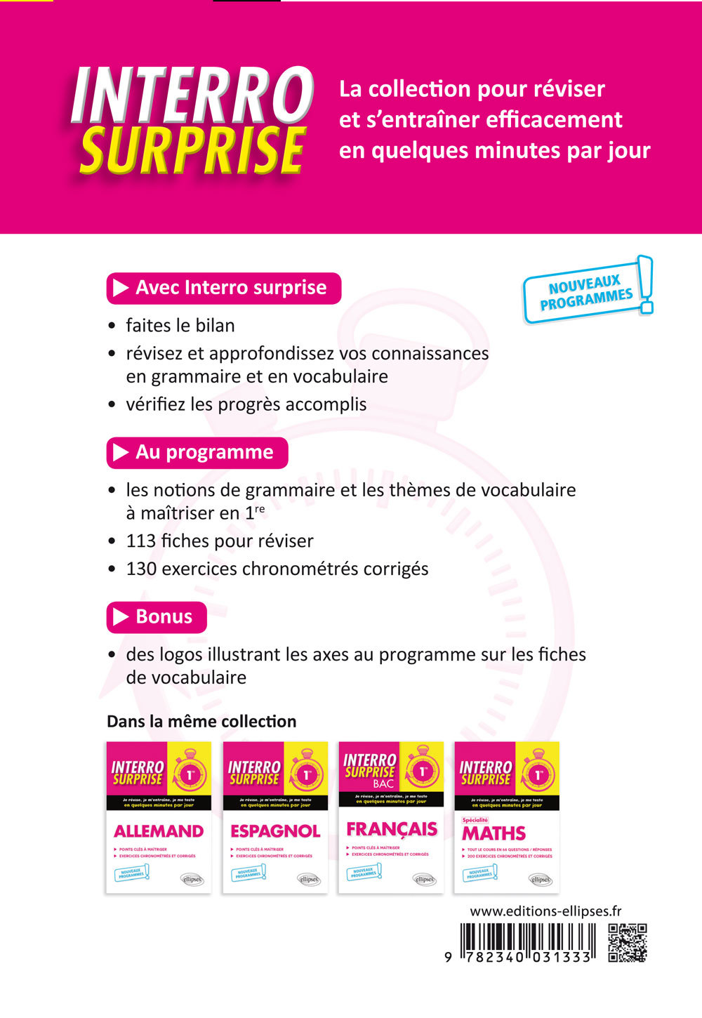 Anglais - Première - nouveaux programmes - Frédéric Collecchia - ELLIPSES