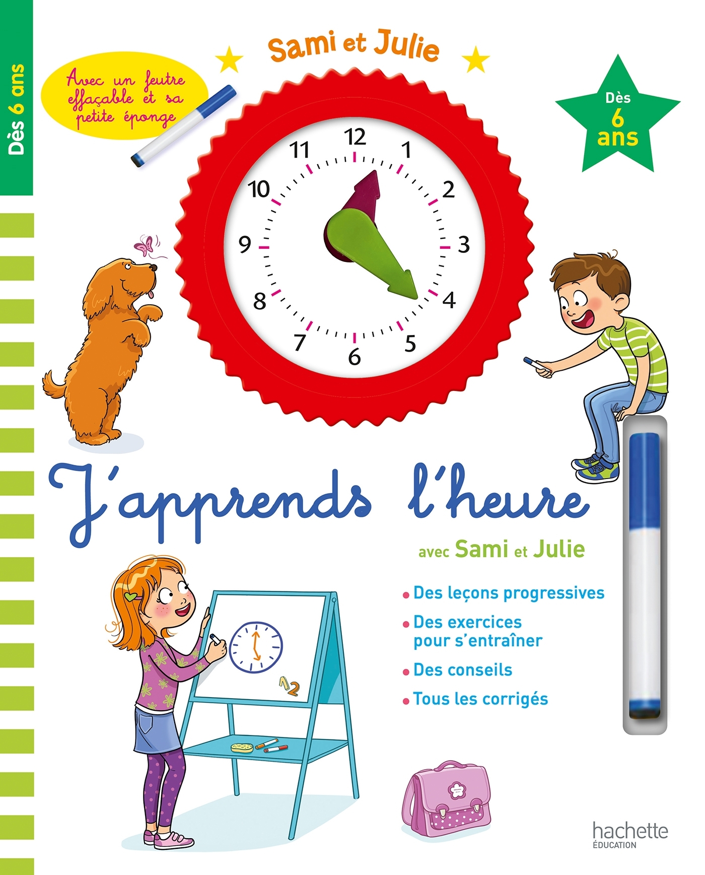 Sami et Julie J'apprends l'heure Dès 6 ans - Pierre Dieny - HACHETTE EDUC