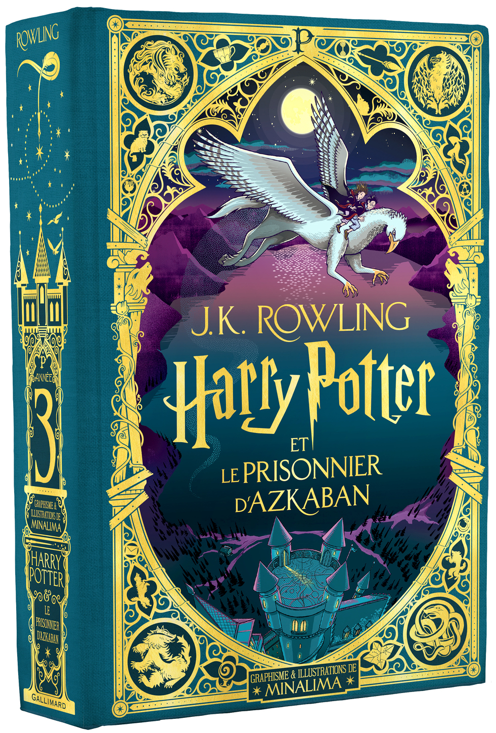 Harry Potter et le prisonnier d'Azkaban - Édition illustrée interactive -  Minalima, J.K. Rowling,  Minalima, Jean-François Ménard - GALLIMARD JEUNE