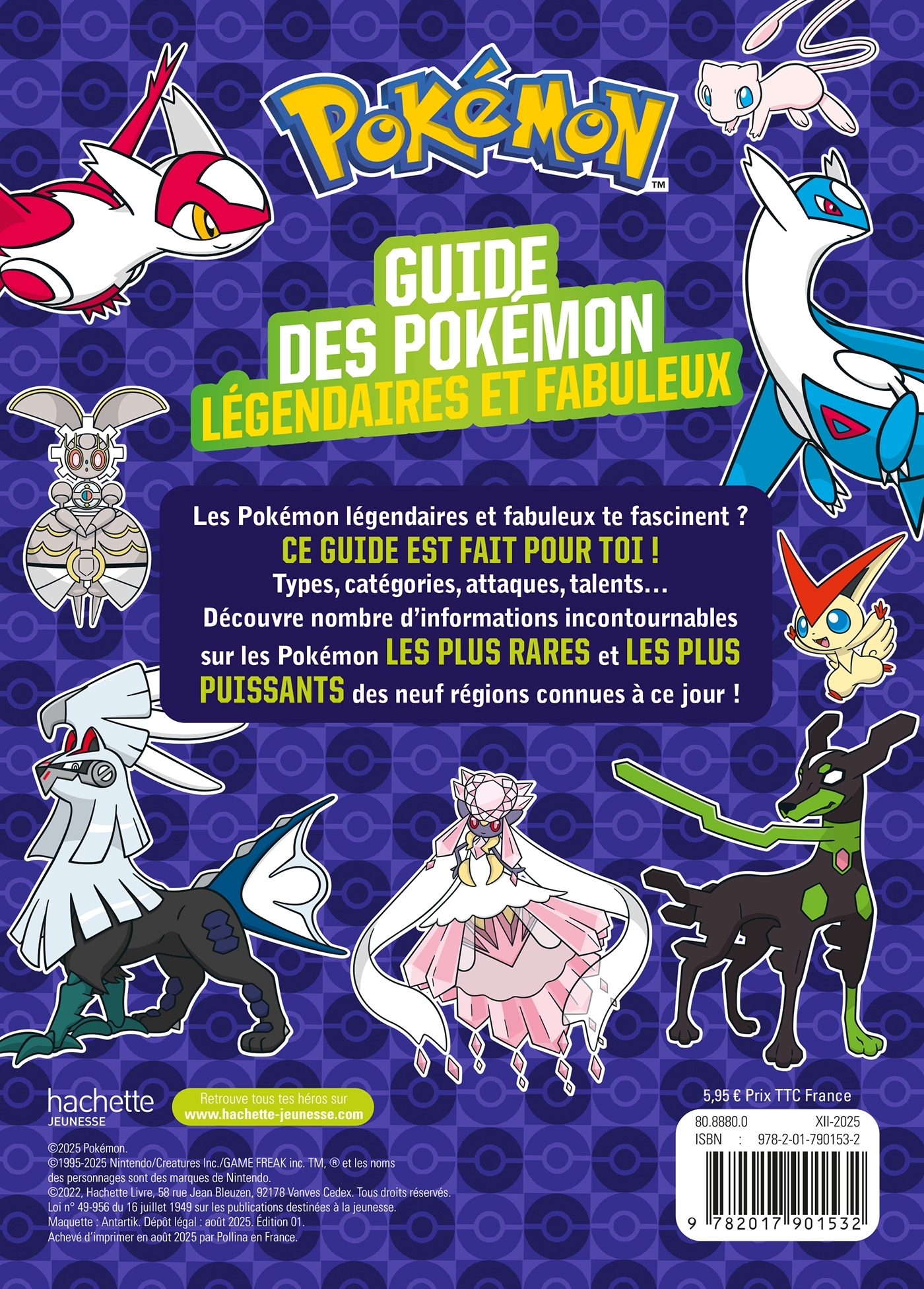 Pokémon - Le guide des Pokémon légendaires et fabuleux NED -   - HACHETTE JEUN.