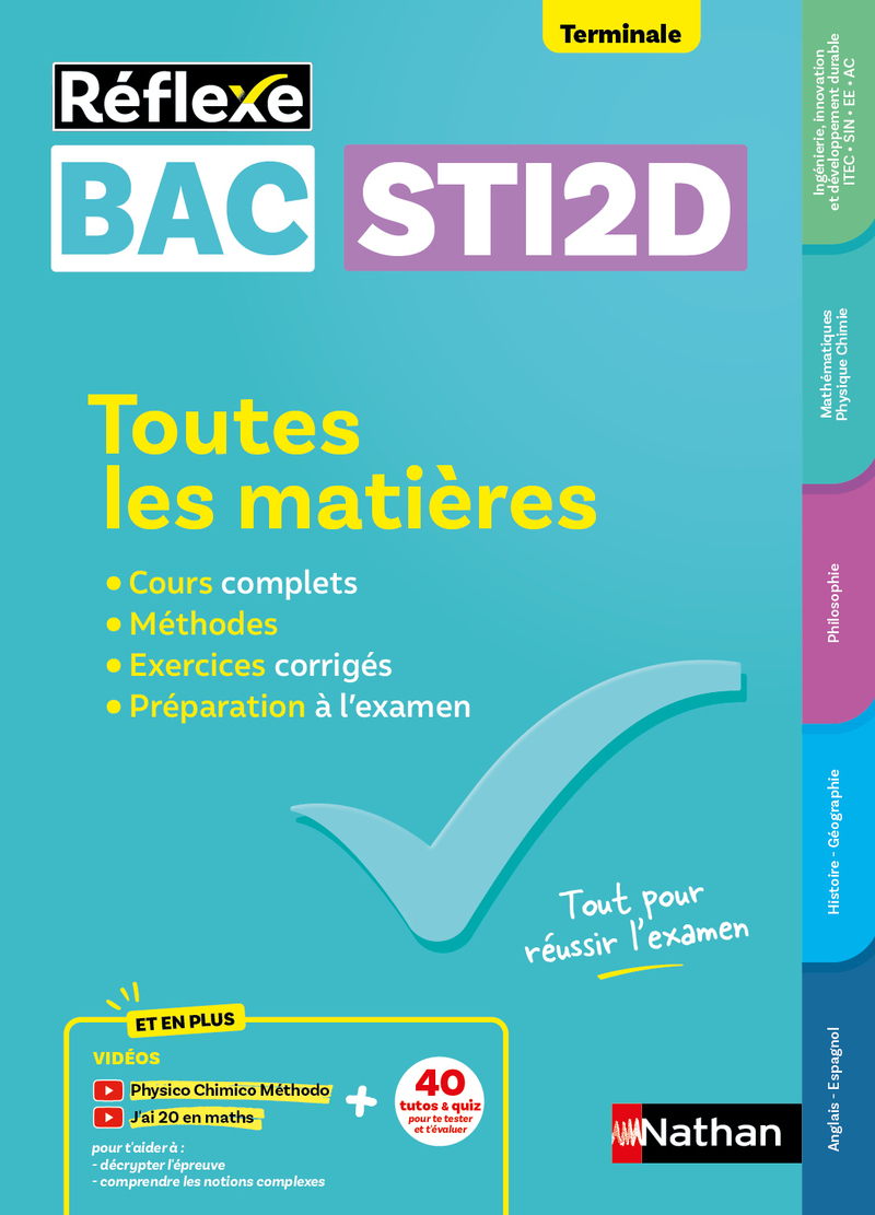 Toutes les matières Bac STi2D Terminale - Réflexe - N° 22 - Eric Bausson, Jean-Louis Carnat, Claire Delarocque, Mathilde Irollo, David Lafolie, Gwenola Launay, Arielle Bitton - NATHAN