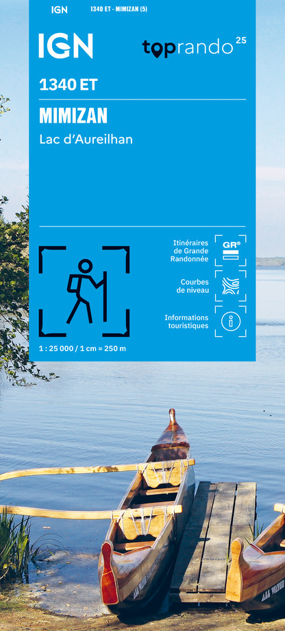1340ET - MIMIZAN - LAC D'AUREILHAN -  Editions IGN - IGN