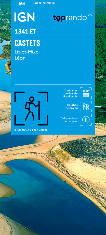 1341ET CASTETS, LIT ET MIXE, LEON RECTO -  Editions IGN - IGN