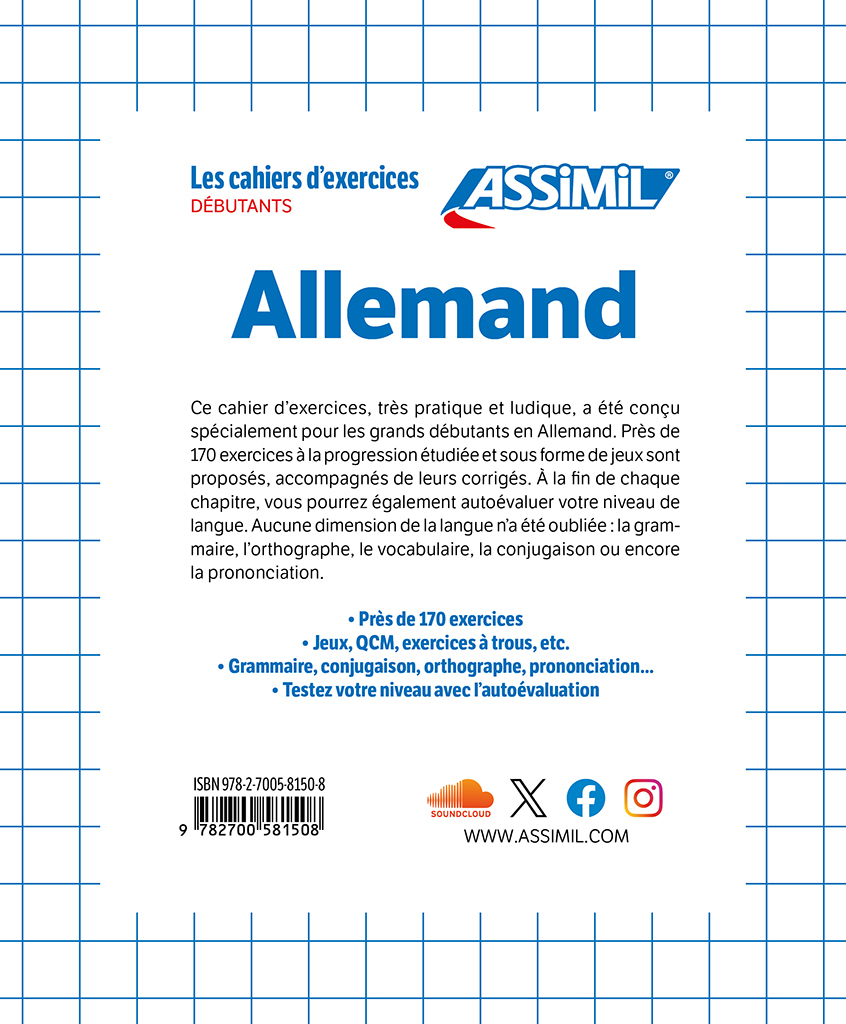 Allemand Débutants (cahier d'exercices) - Bettina Schödel - ASSIMIL