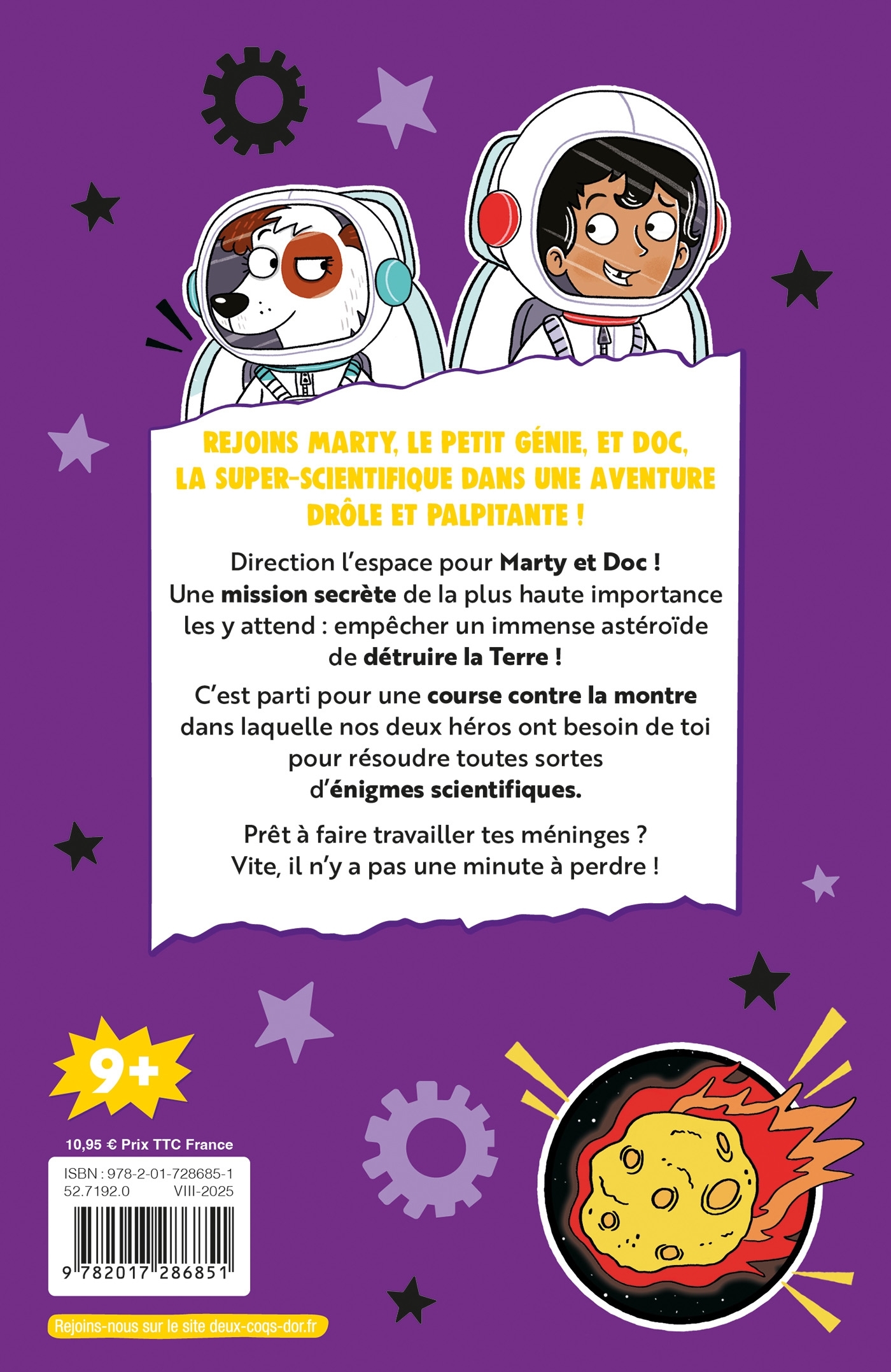 MARTY ET DOC - MISSION DANS L'ESPACE - Tim Collins - DEUX COQS D OR