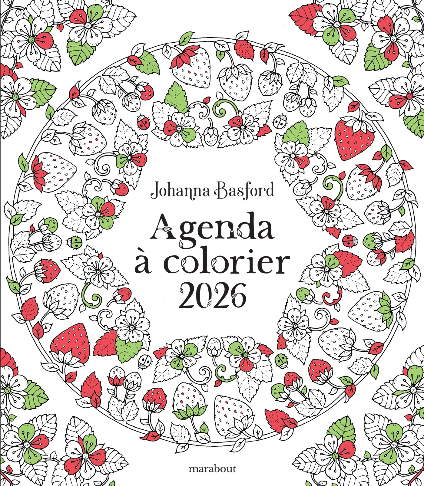 AGENDA À COLORIER 2026 - Johanna Basford - MARABOUT
