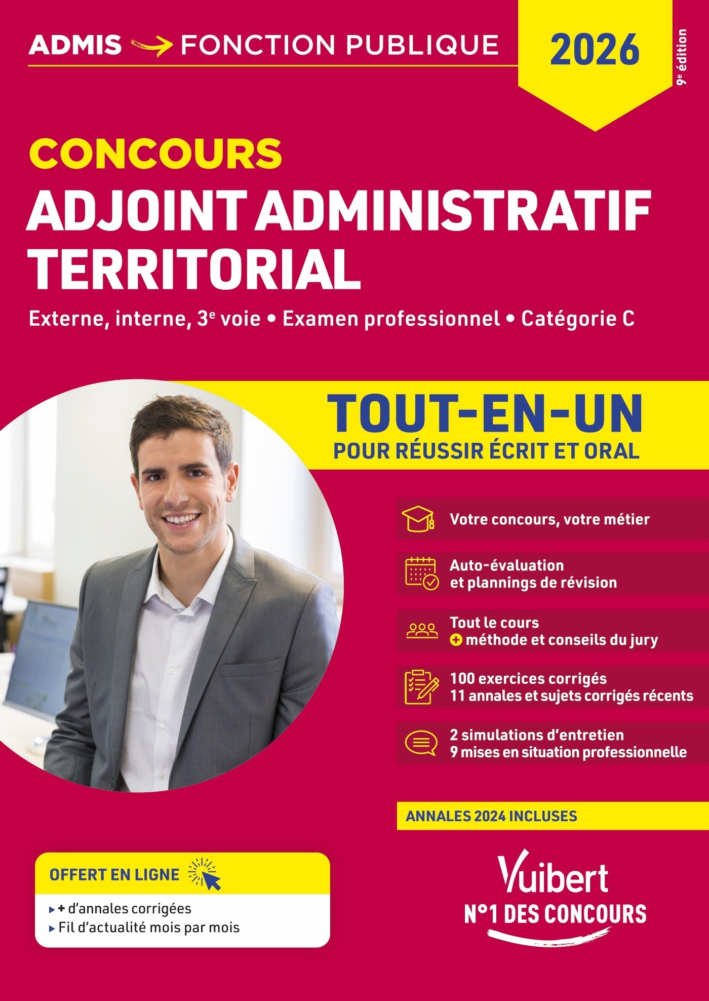 Concours Adjoint administratif territorial - Catégorie C - Tout-en-un - Olivier Bellégo - VUIBERT